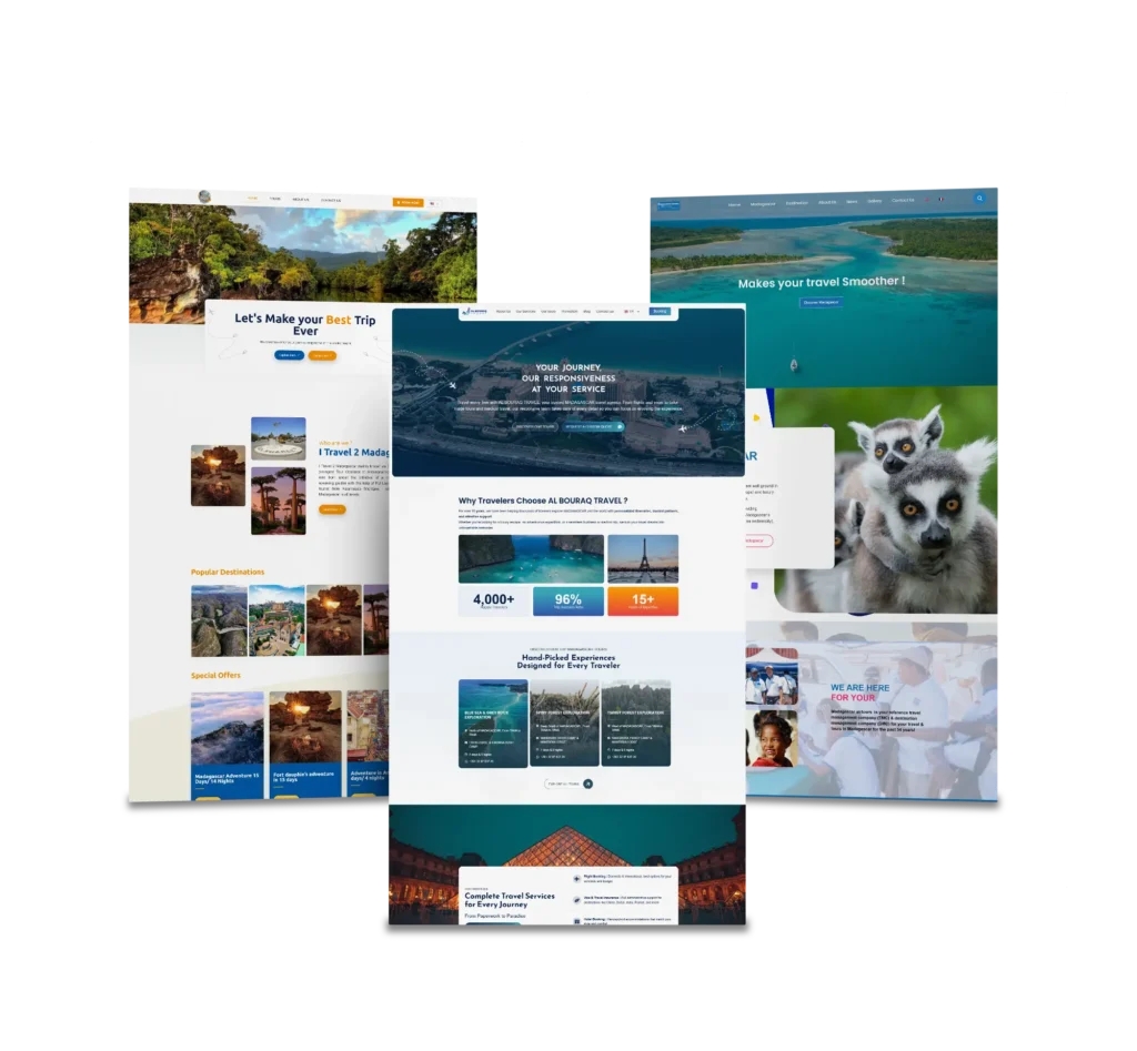Site Tourisme Mockup
